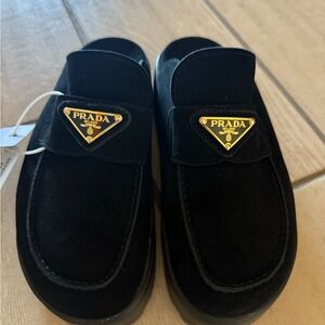 Prada Woman’s Black Loafers Sz 39 or 9
